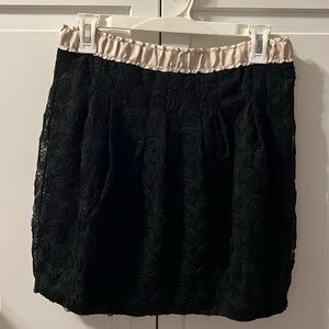 Floral lace skirt